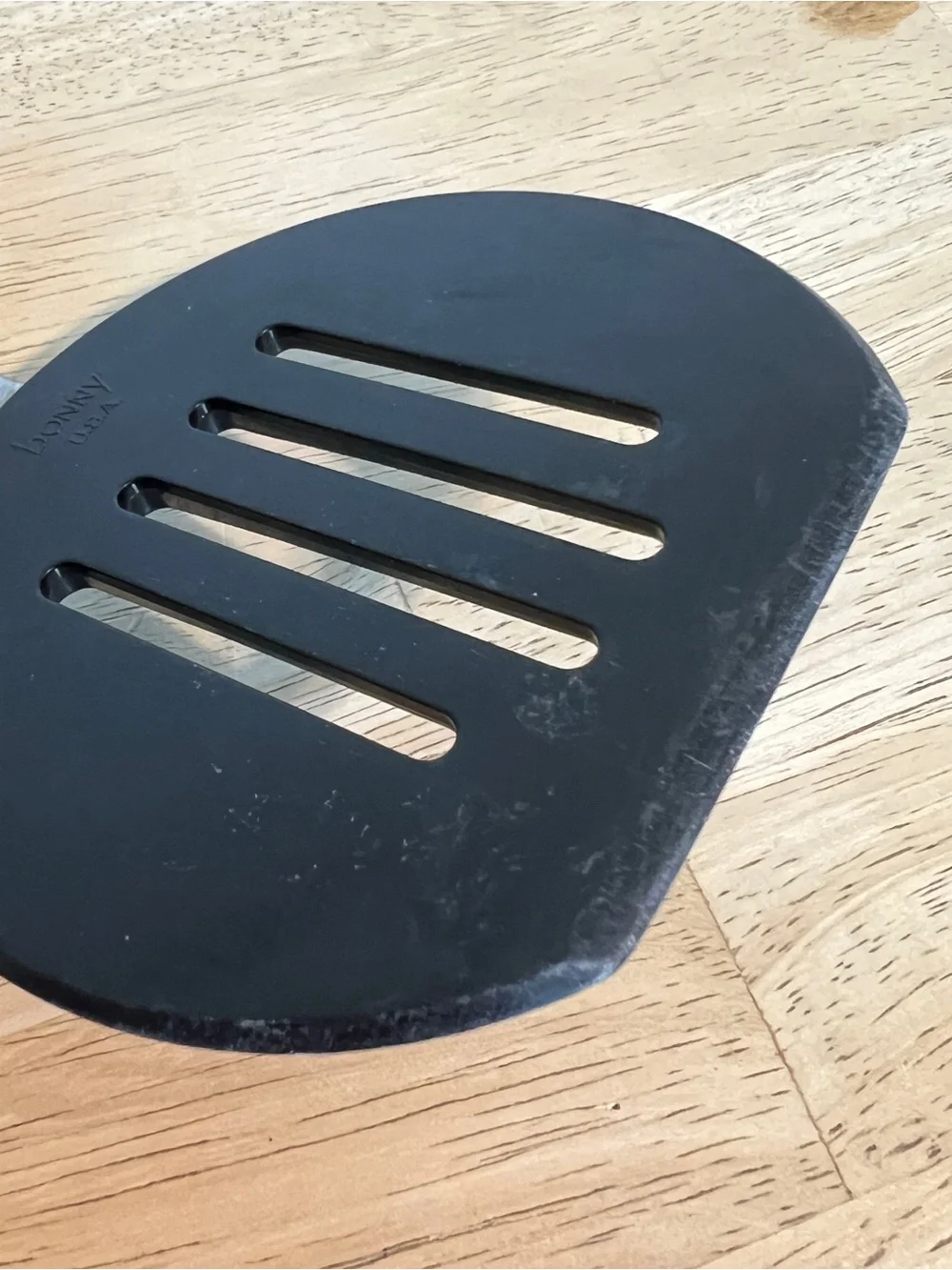 Vintage Bonny Nylon Spatula Black Slotted Kitchen USA Pancake Flipper